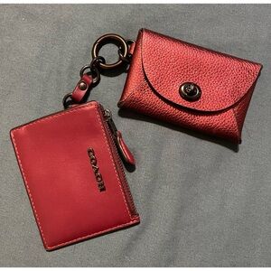 Coach Dual Card Case Wallet Set!